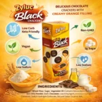 Mini Black Crackers – Orange Flavored - Image 2