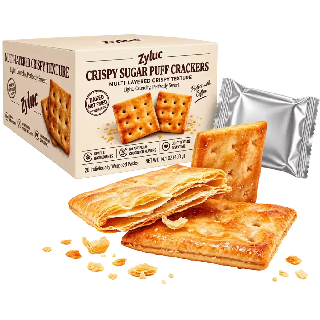 Zyluc Crispy Sugar Puff Crackers