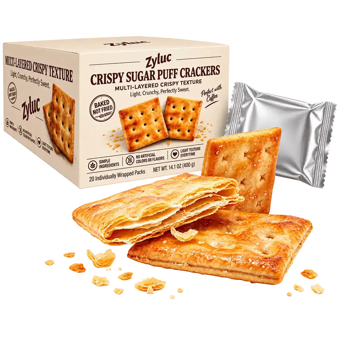 Zyluc Crispy Sugar Puff Crackers